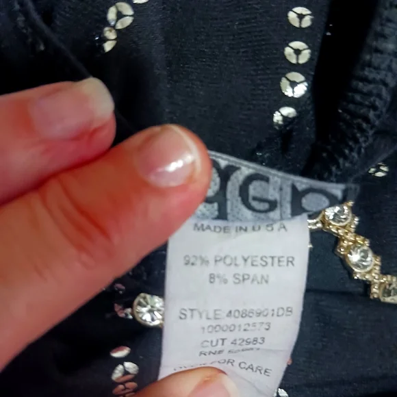 Sequence Black Top PRE-LOVED size 1X BY deb - Picture 4 of 5